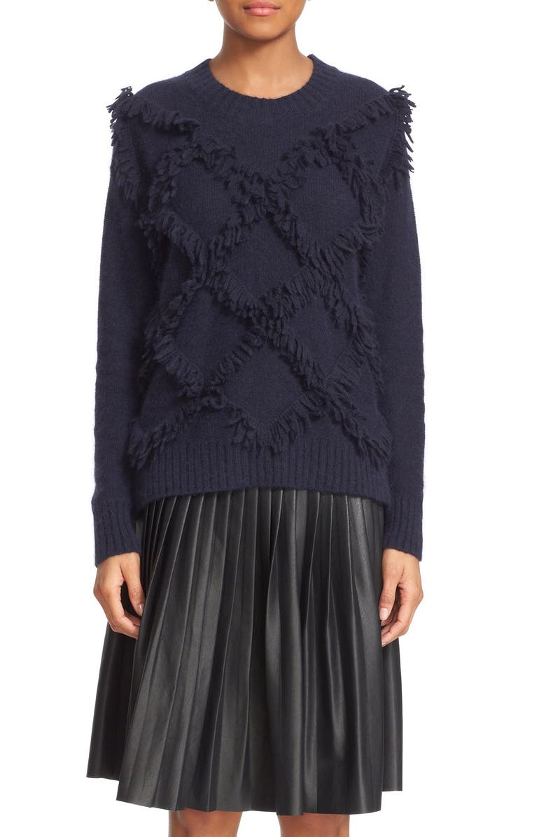 Rebecca Taylor Fringe Pullover Sweater, Main, color,