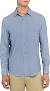 W.R.K Slim Fit Round Geo Print Performance Button-Up Shirt