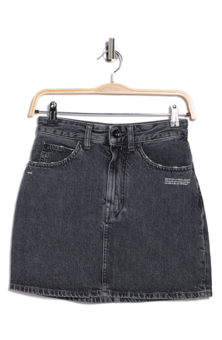 Off-White Corporate Miniskirt, Alternate, color,