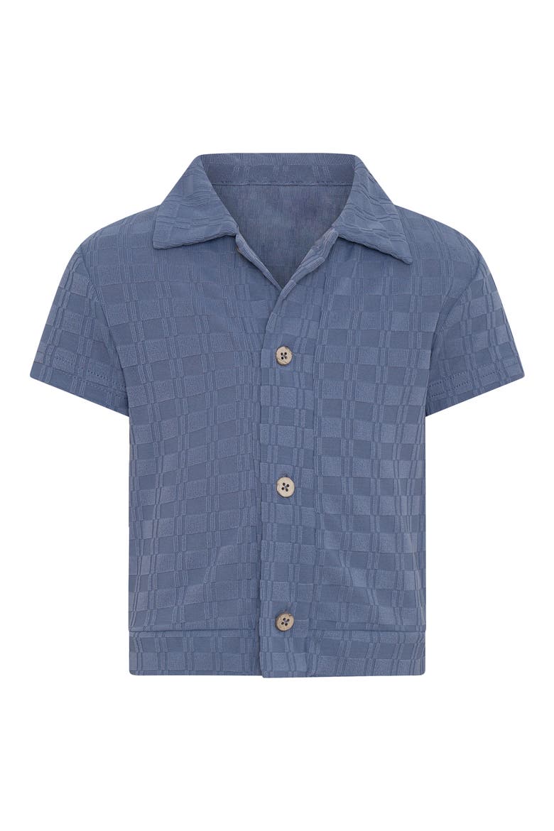 Textured Button-Up Shirt, Main, color, SLATE BLUE