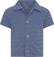 TINY TRIBE Textured Button-Up Shirt