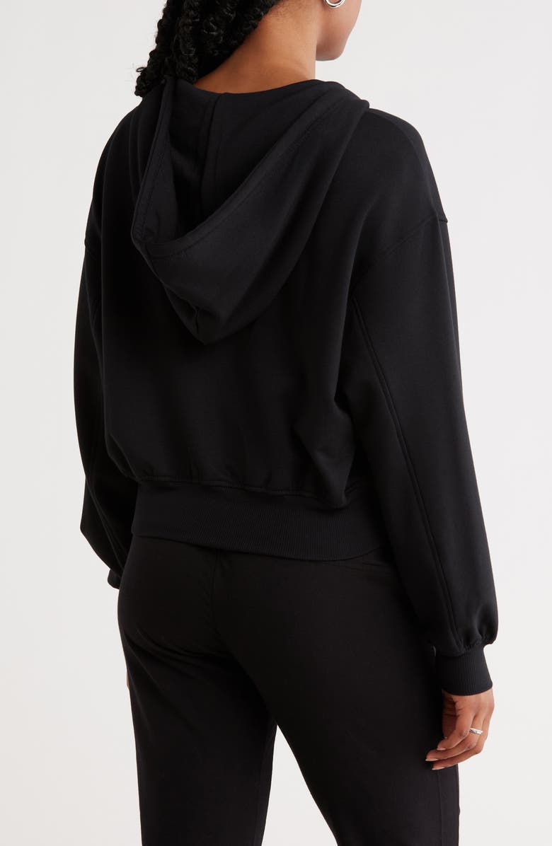 Abound Loved Fleece Zip Hoodie, Alternate, color, Black