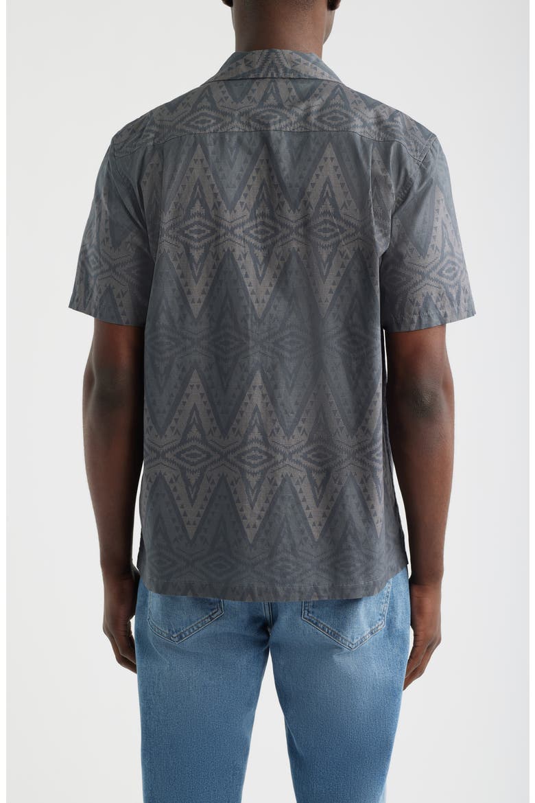 Snap-Up Short Sleeve Western Shirt, Alternate, color, HELENA CHARCOAL