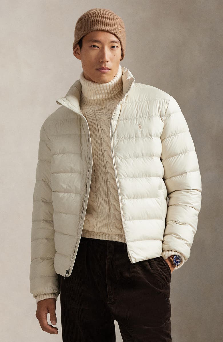 Polo Ralph Lauren The Colden Packable 650 Fill Power Down Puffer Jacket, Alternate, color, Basic Sand