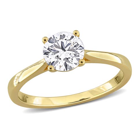 1 CTW Lab Grown Diamond Solitaire Ring