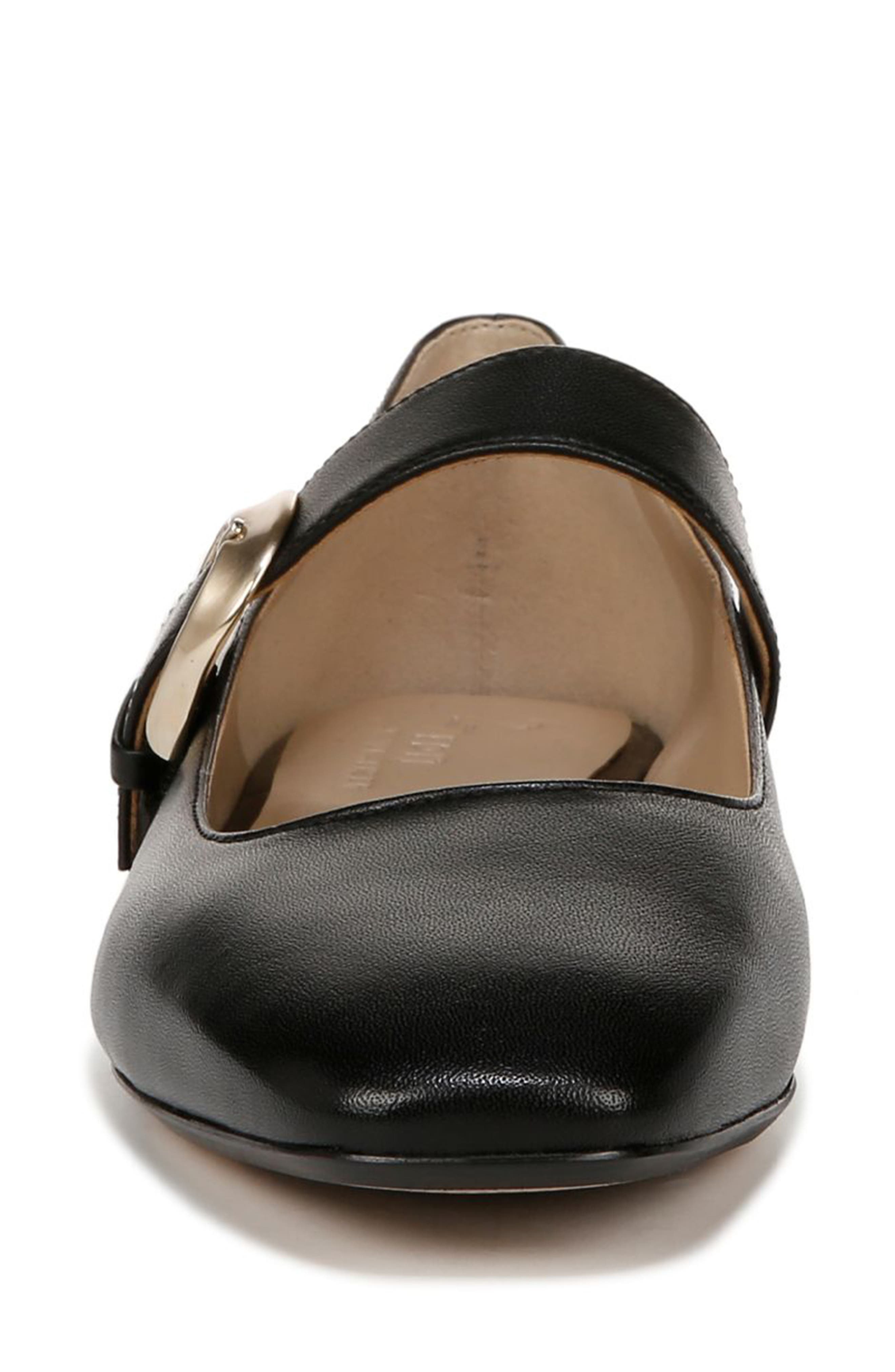 27 EDIT Naturalizer Carter Mary Jane Flat, Alternate, color, Black Leather