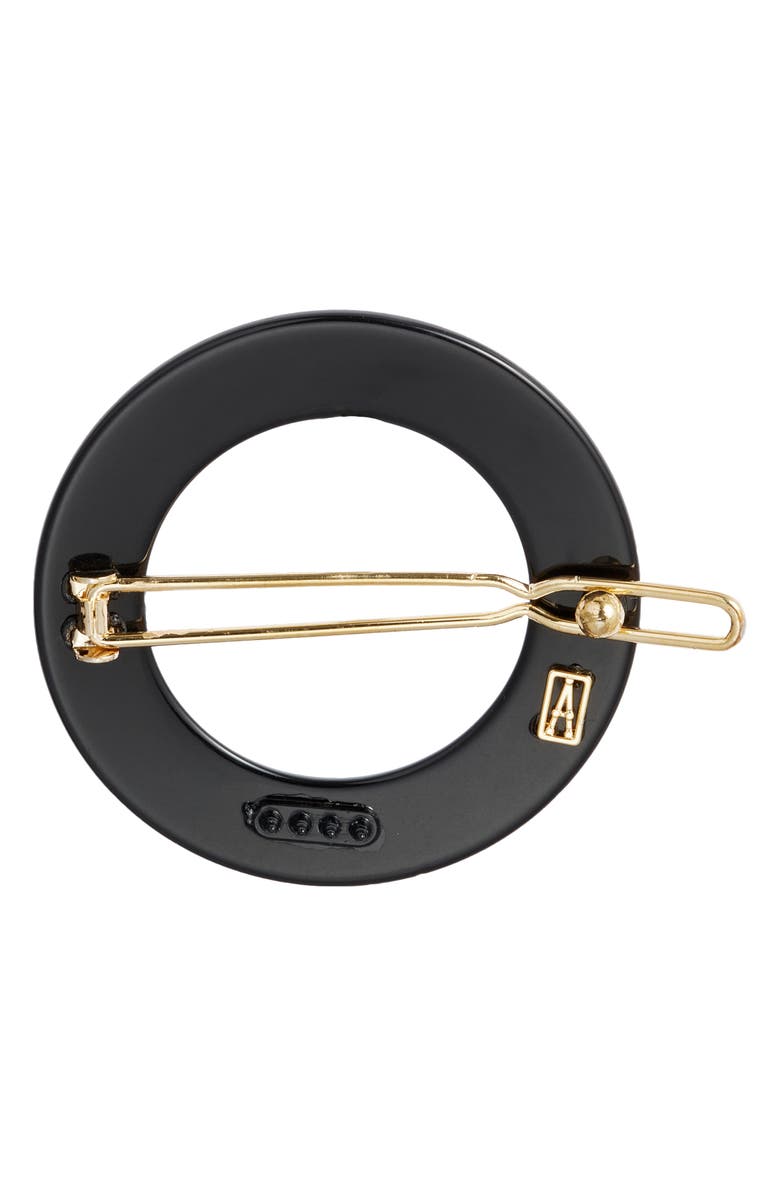 Alexandre de Paris Swarovski Crystal Barrette, Alternate, color, Black