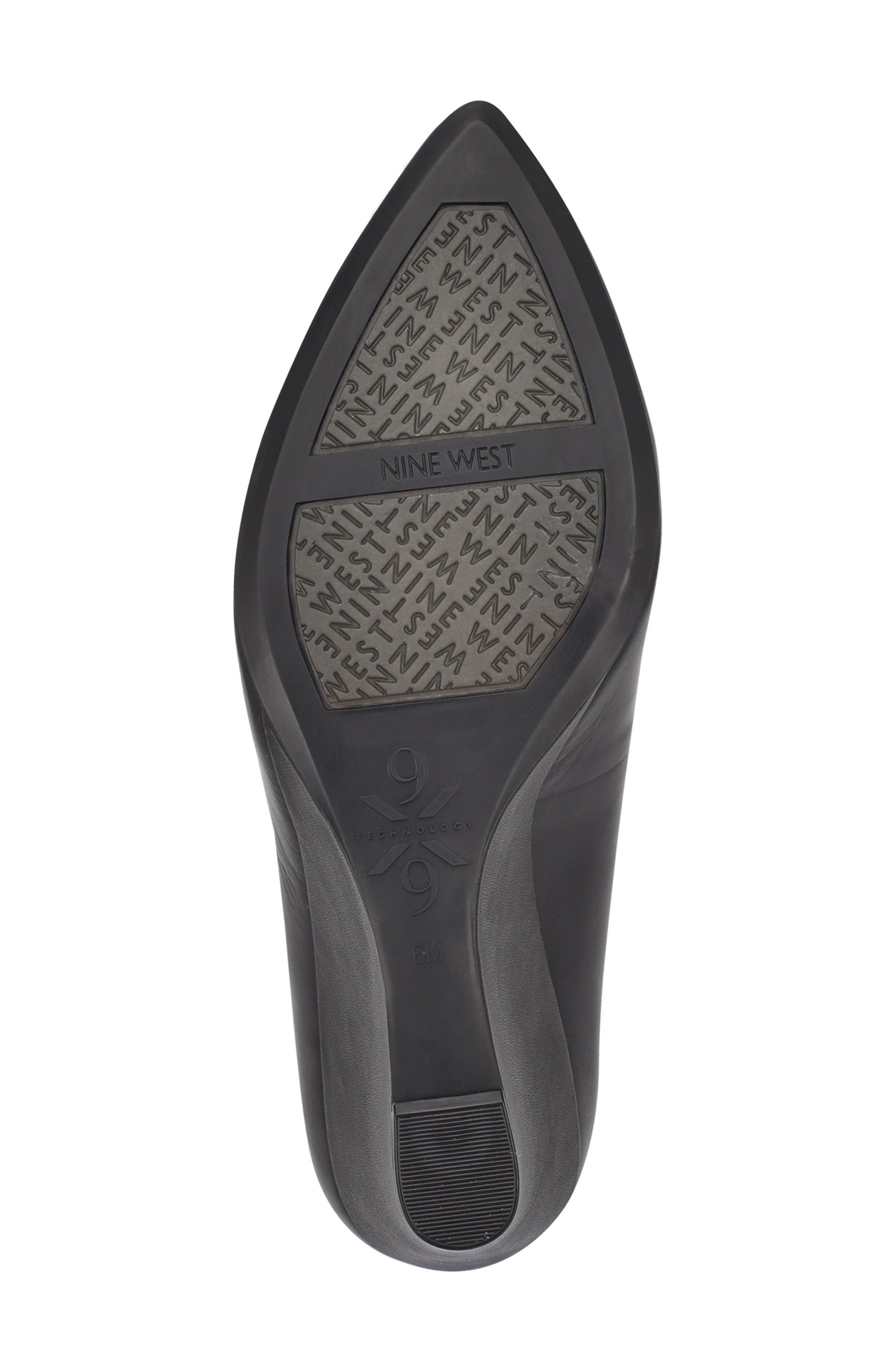 Nine West Cal 9x9 Wedge Pump, Alternate, color, Black Leather