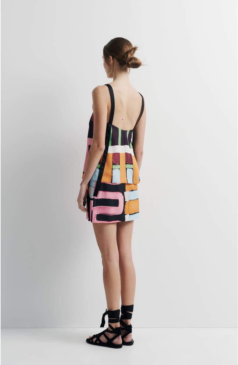 Romy Quinn Top, Alternate, color, Warped Linear