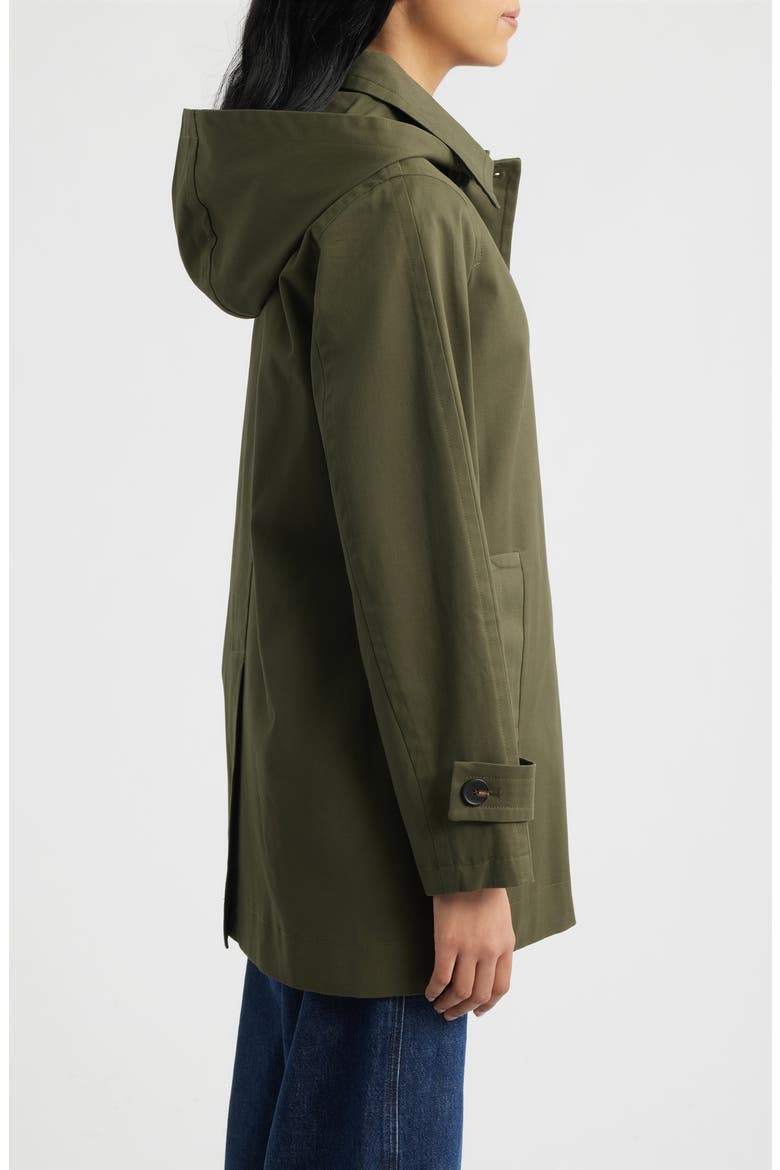 Hooded Raincoat, Alternate, color, LODEN
