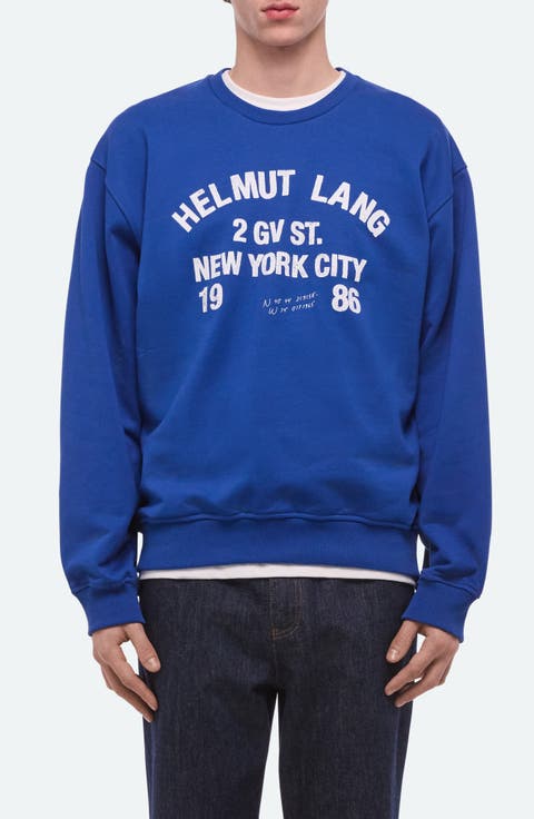 Varsity Cotton French Terry Crewneck Sweatshirt