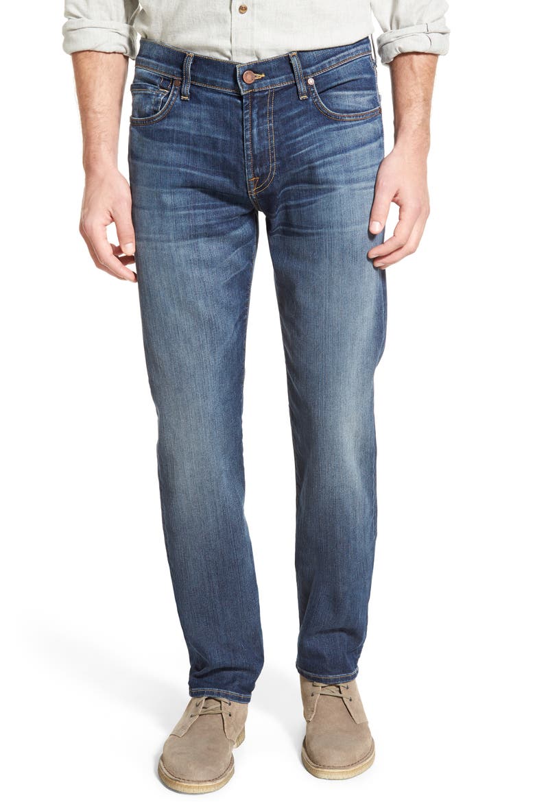 'Slimmy - Luxe Performance' Slim Fit Jeans, Main, color, AIR WEFT COMMOTION