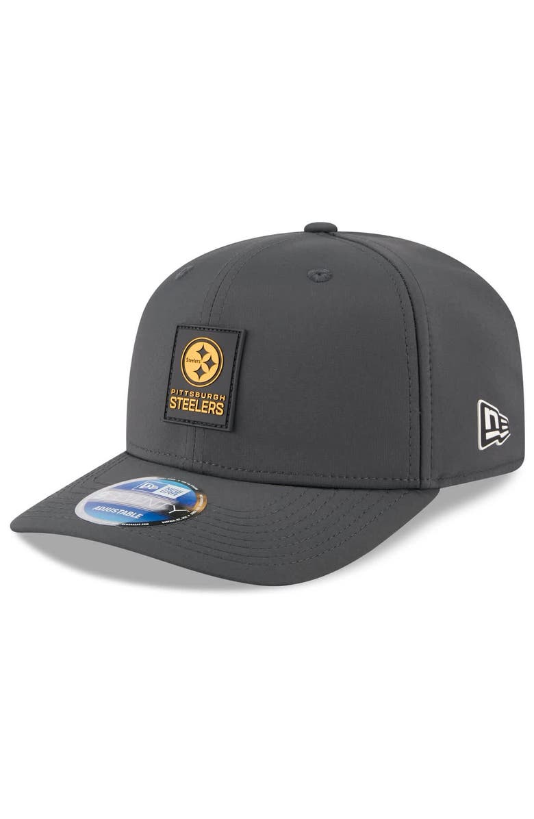 New Era Men's New Era Charcoal Pittsburgh Steelers 2025 Sideline Cold Weather 9SEVENTY Adjustable Hat, Main, color, Charcoal