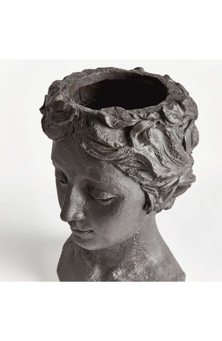 Napa Home & Garden Fibreclay Athena Planter, Alternate, color, Black