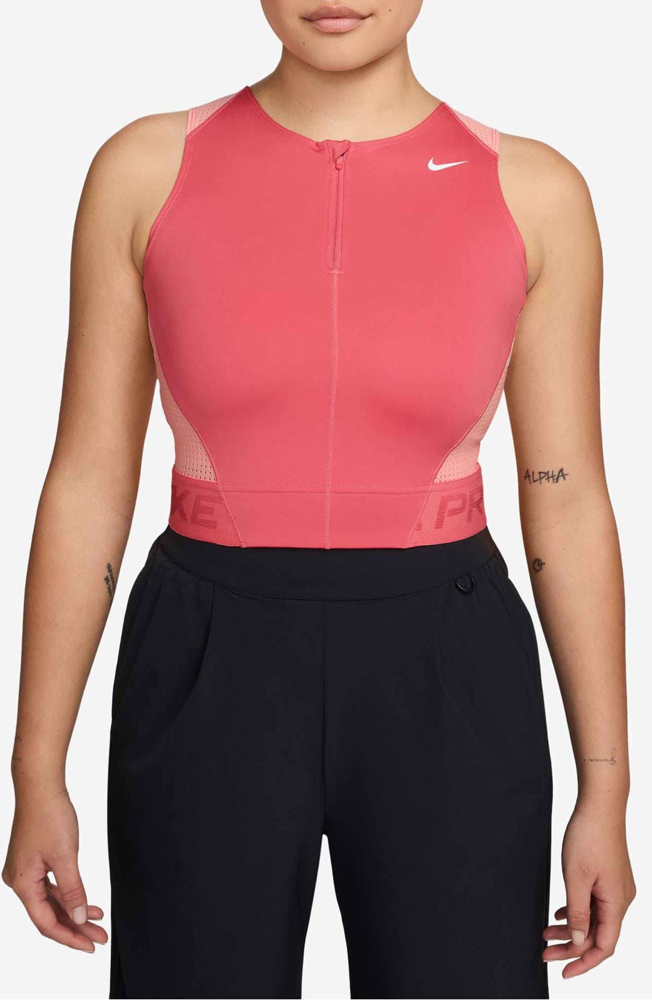 Nike Dri-FIT Quarter Zip Tank Top