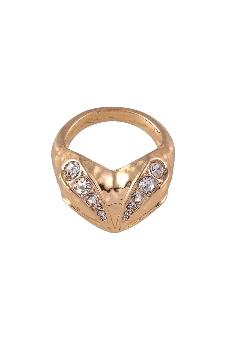Heart Cocktail Ring, Main, color, GOLD