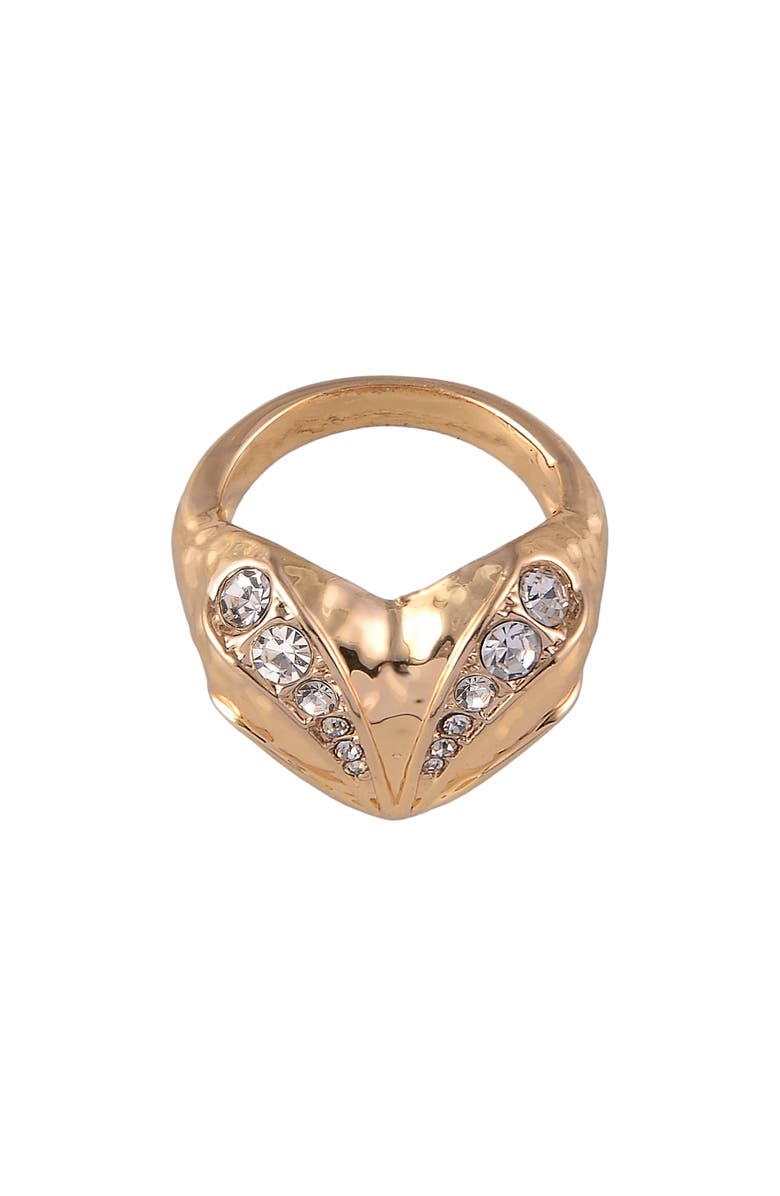 Rachel Roy Heart Cocktail Ring, Main, color, Gold