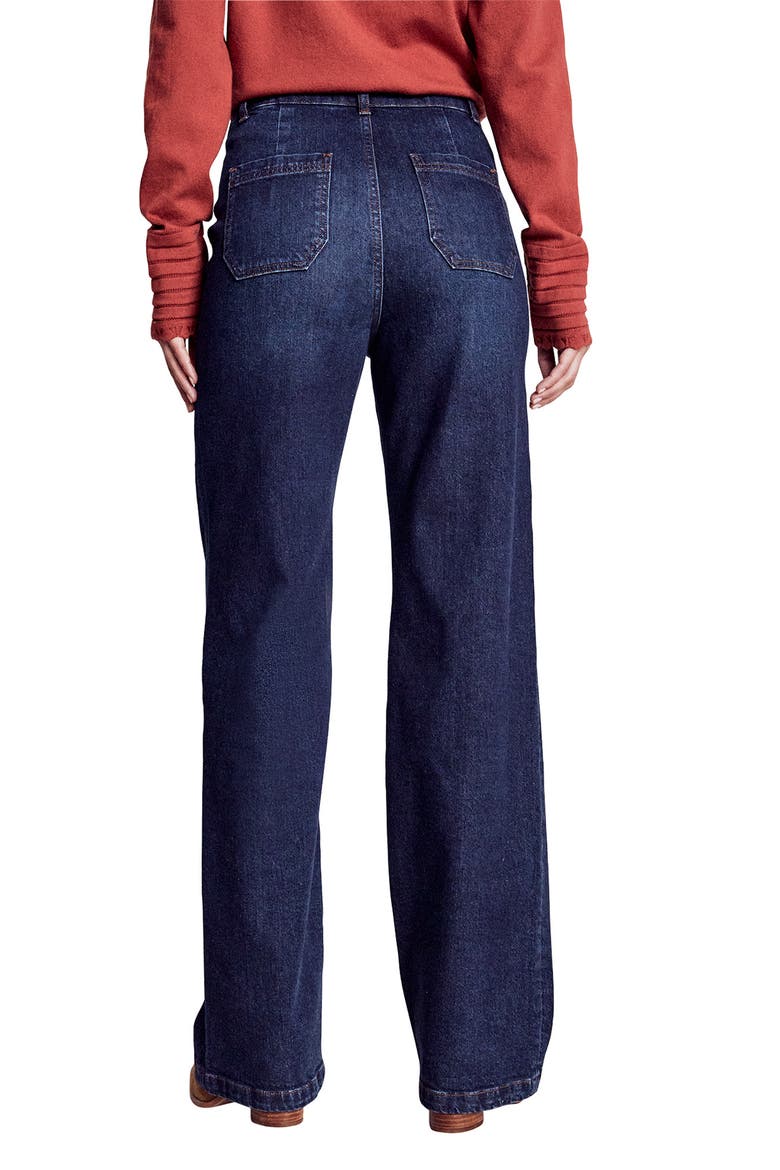 Patch Pocket Relaxed Straight Leg Jeans, Alternate, color, MID VINTAGE