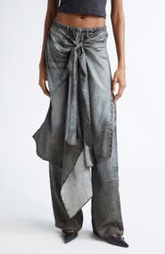 DIESEL® P-Aloma Trompe l'Oeil Skirt Pants