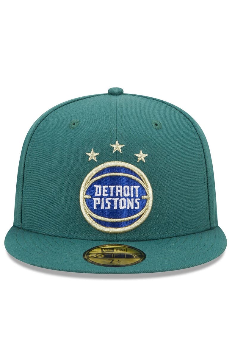 New Era Men's New Era  Green Detroit Pistons 2022/23 City Edition Alternate Logo 59FIFTY Fitted Hat, Alternate, color, 