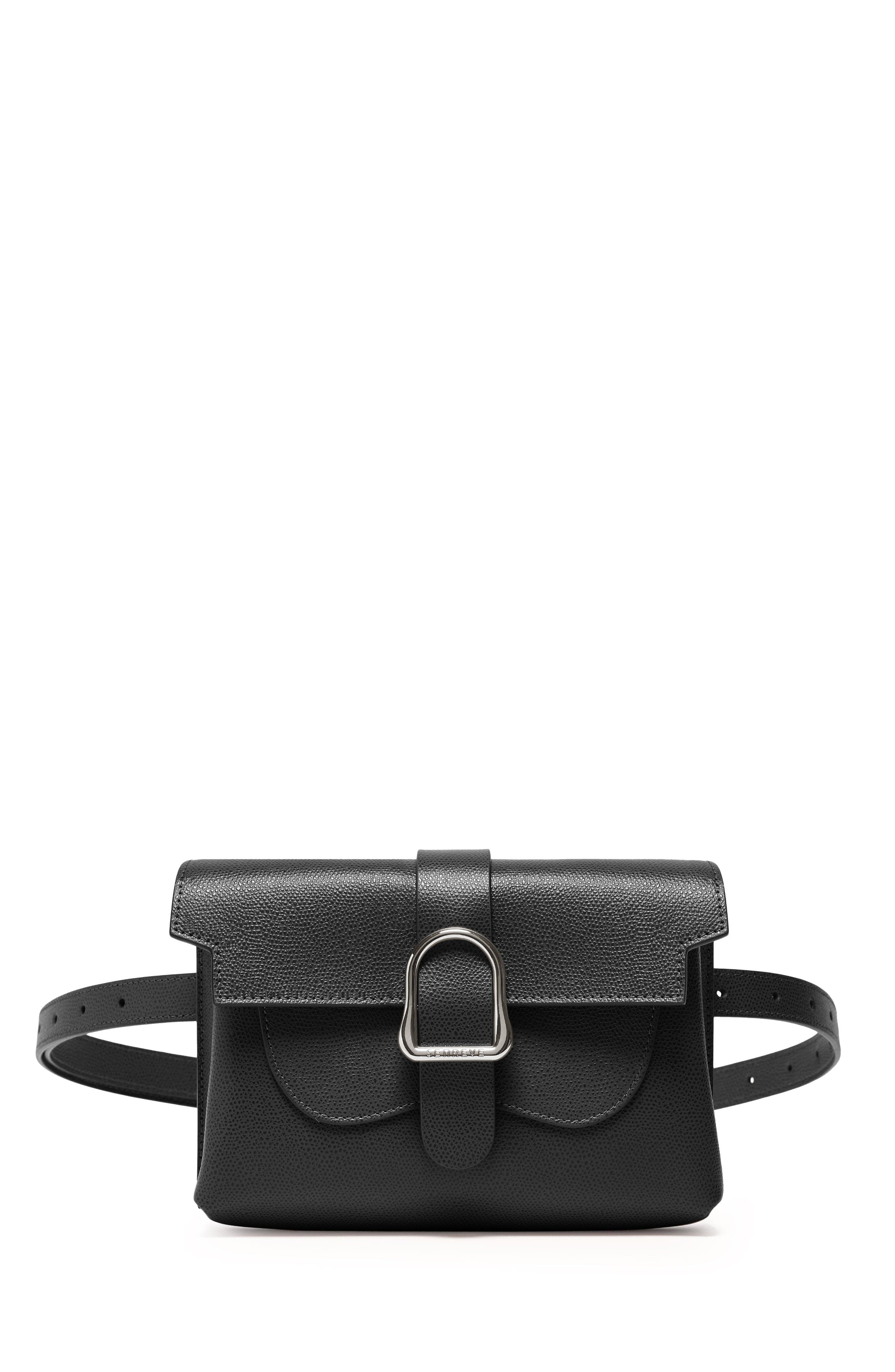 SENREVE Aria Élevée Belt Bag Pebbled Leather 5-Way Convertible Handbag, Main, color, 