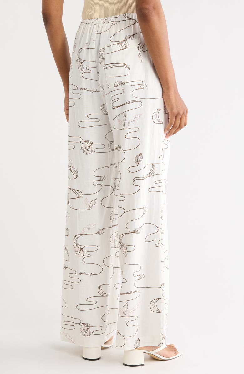 Scotch & Soda Pull-On Pants, Alternate, color, Wavy Floral