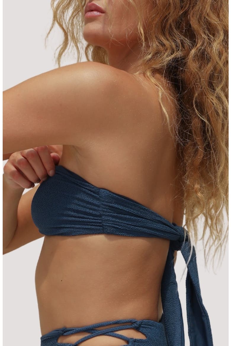 Leilani Strapless Bikini Top, Alternate, color, AZUL RIPPLE