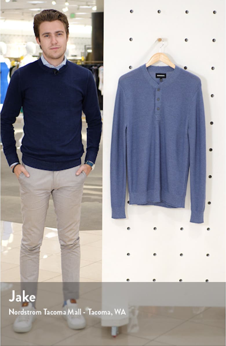 Merino Wool Knit Henley, sales video thumbnail