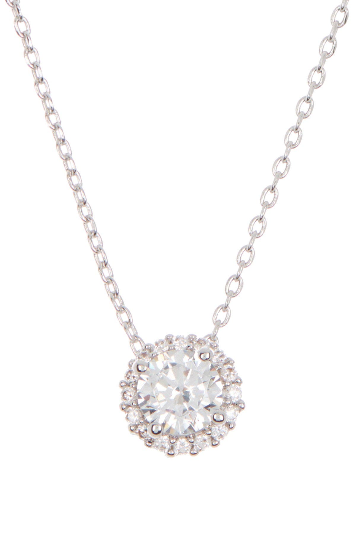 Adornia Swarovski Crystal Halo Necklace