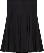 Diciannove Rib Knit Elastic Waist Wide Hem Godet Skirt