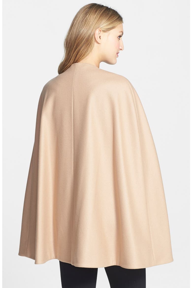 'Minimalist' Wool Blend Cape, Alternate, color, TAUPE