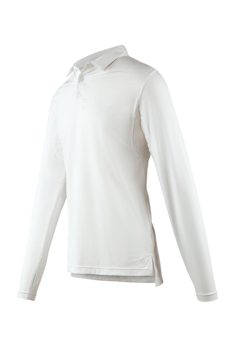 Long Sleeve Performance Polo, Alternate, color, White
