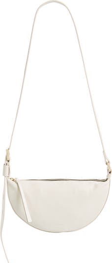Half Moon Leather Crossbody Bag