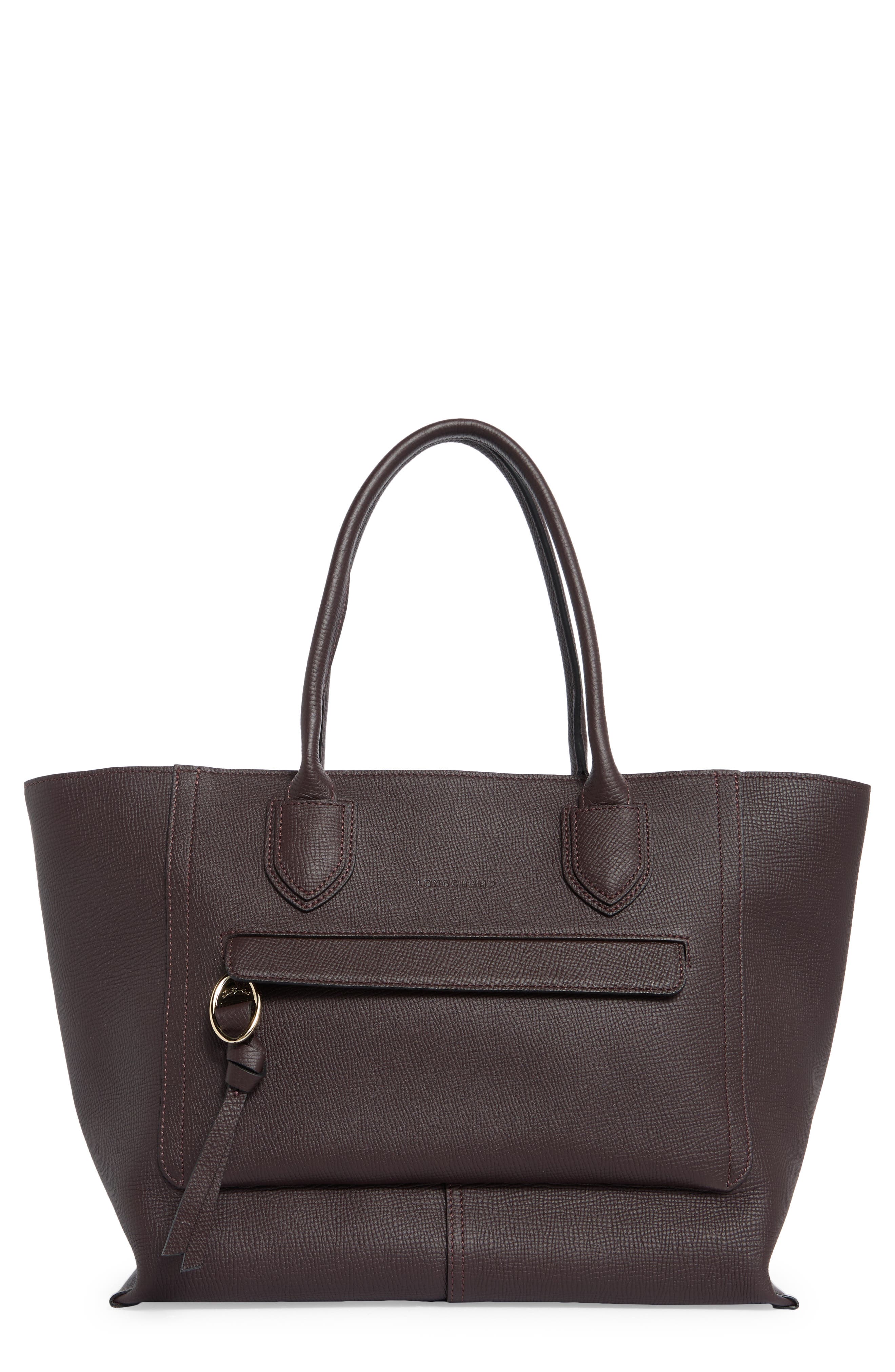 Longchamp Mailbox Large Leather Tote Bag