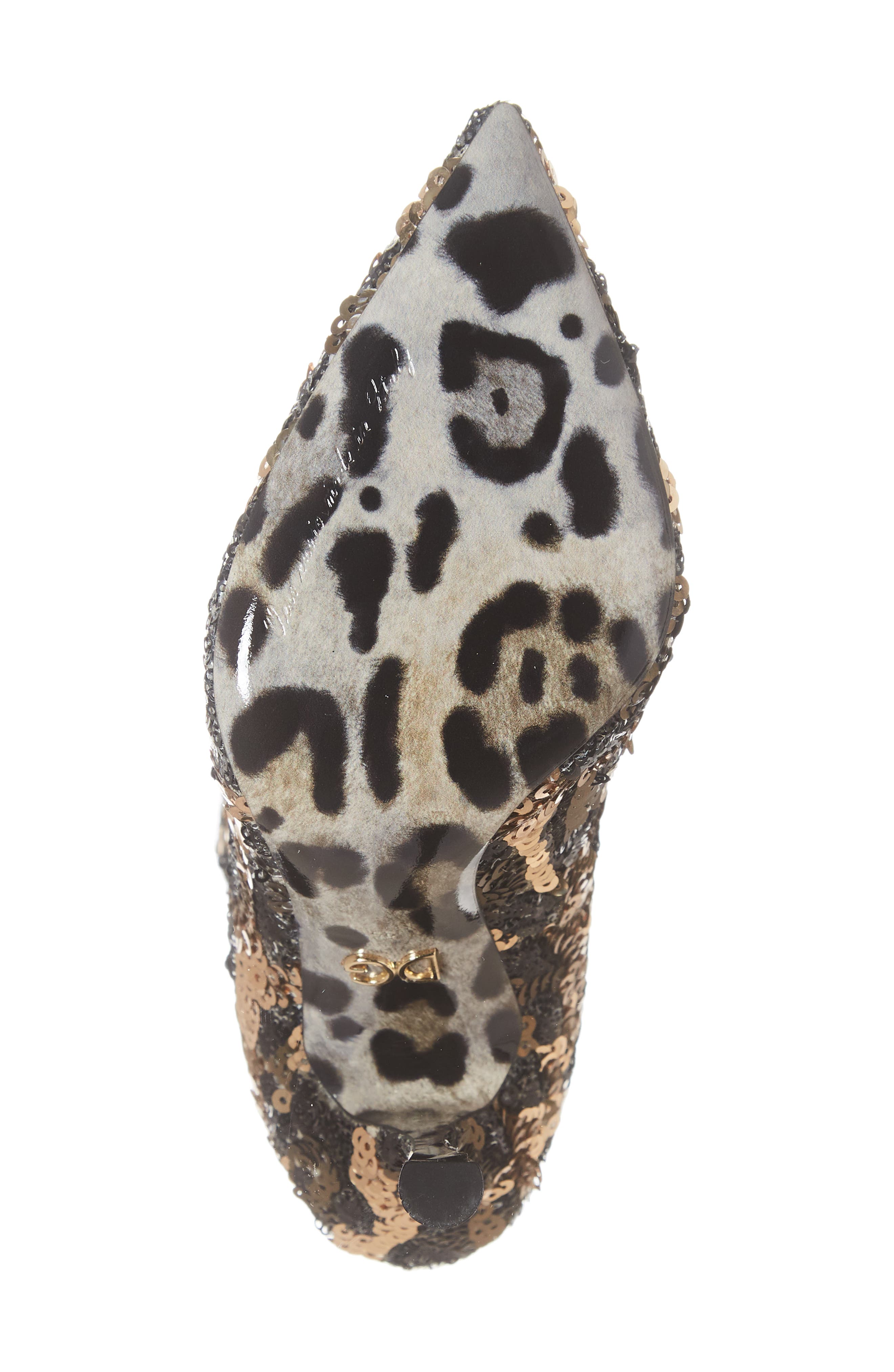 Leopard Sequin Bootie, Alternate, color, LEOPARD