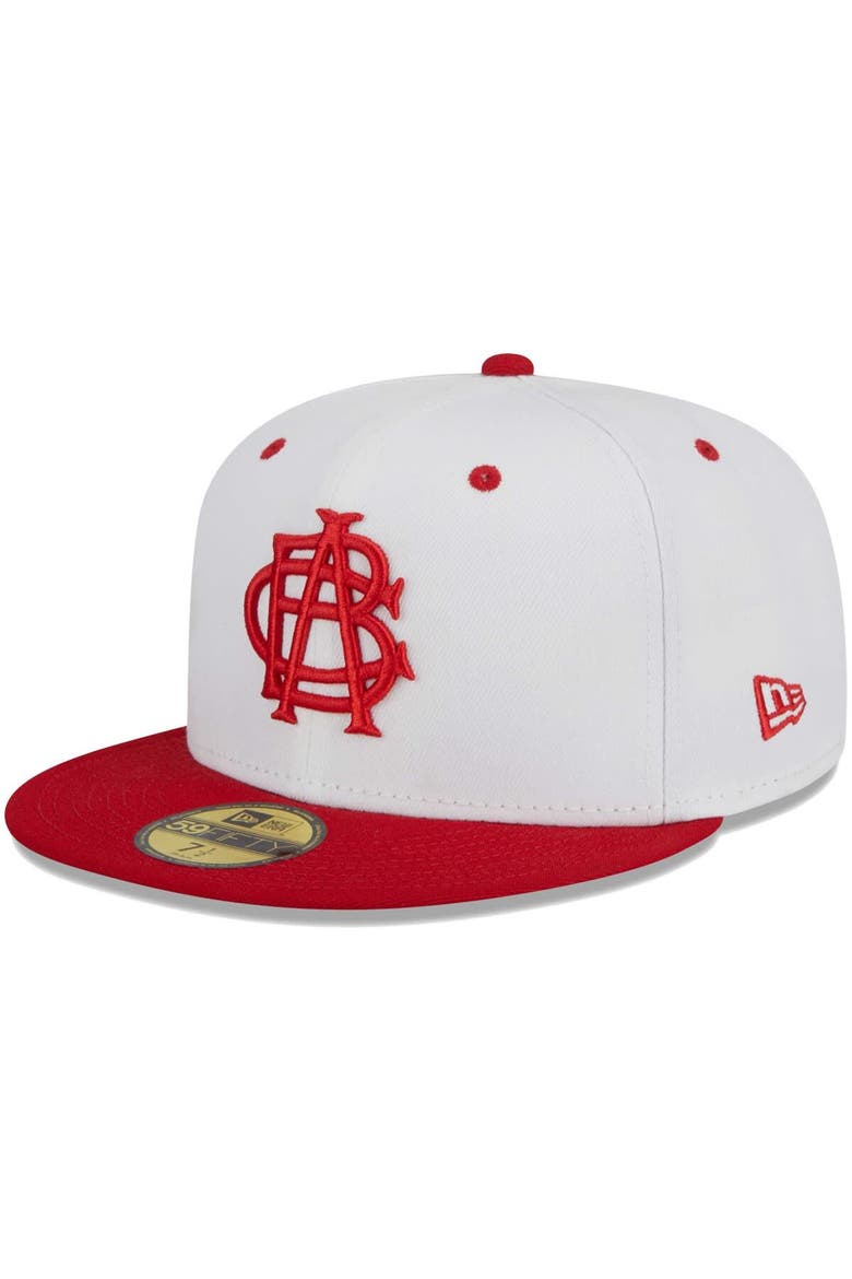 Men's New Era White Indianapolis Indians Theme Nights ABCs  59FIFTY Fitted Hat, Main, color, White