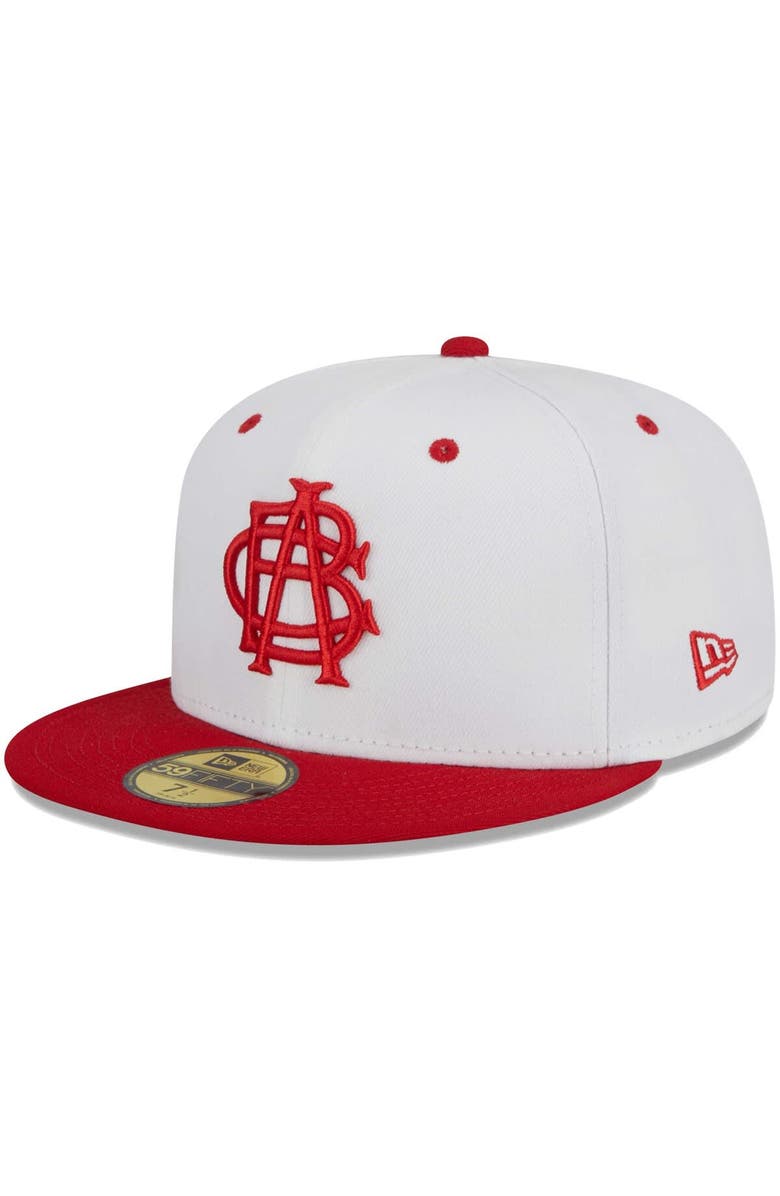 New Era Men's New Era White Indianapolis Indians Theme Nights ABCs 59FIFTY Fitted Hat, Main, color, White