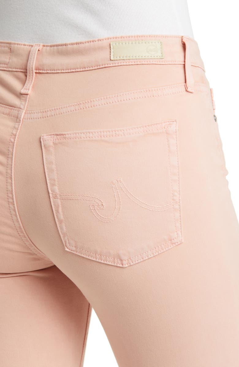 AG The Prima Mid Rise Crop Cigarette Jeans, Alternate, color, Sulfur Blush Paradise