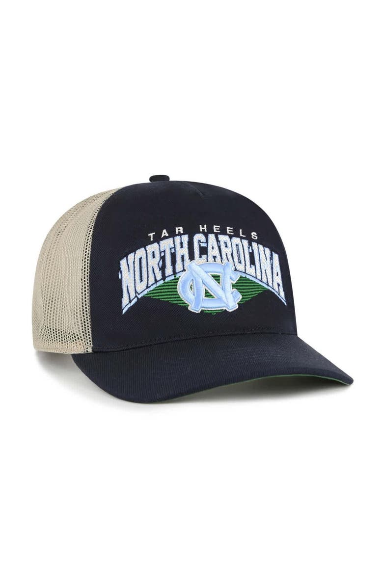 '47 Men's '47  Navy North Carolina Tar Heels Pomona Mesh Hitch Adjustable Trucker Hat, Alternate, color, Navy