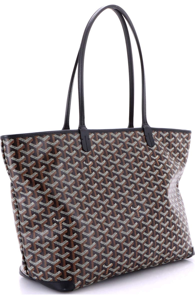 Pre-Owned Goyard Artois Tote Coated Canvas MM, Alternate, color, Black