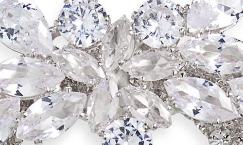 Tasha Cluster & Pavé Open Circle Earrings In Metallic