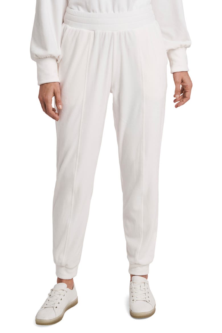 Velour Pants, Main, color, SOFT ECRU