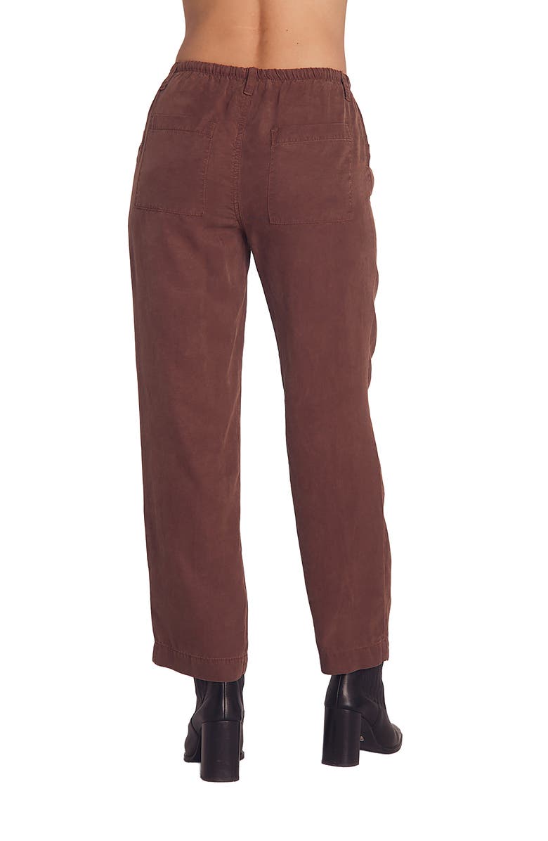 Bella Dahl Pull-On Straight Leg Pants, Alternate, color, Saddle Brown