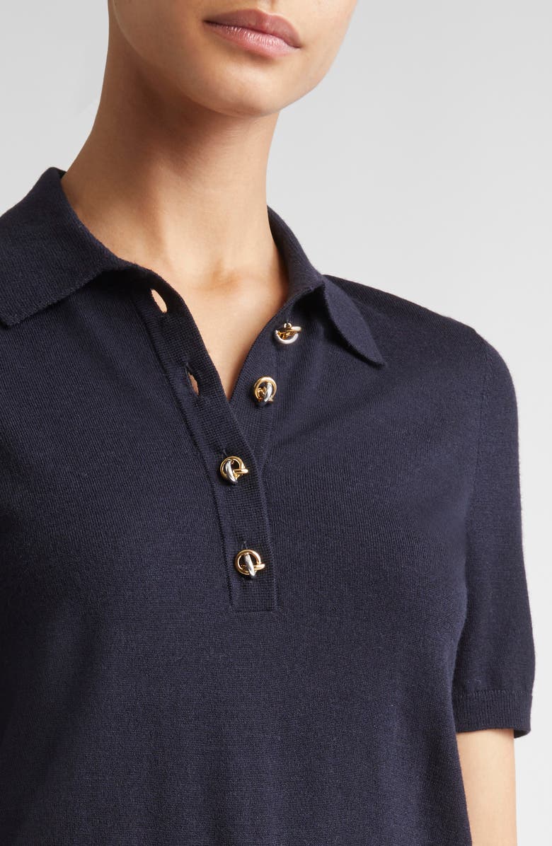 Altuzarra Nemo Merino Wool Blend Cardigan, Alternate, color, Navy