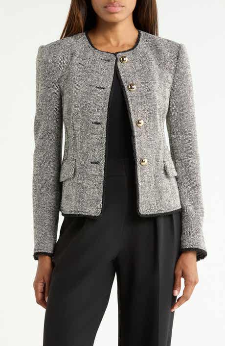 Ivie Herringbone Blazer