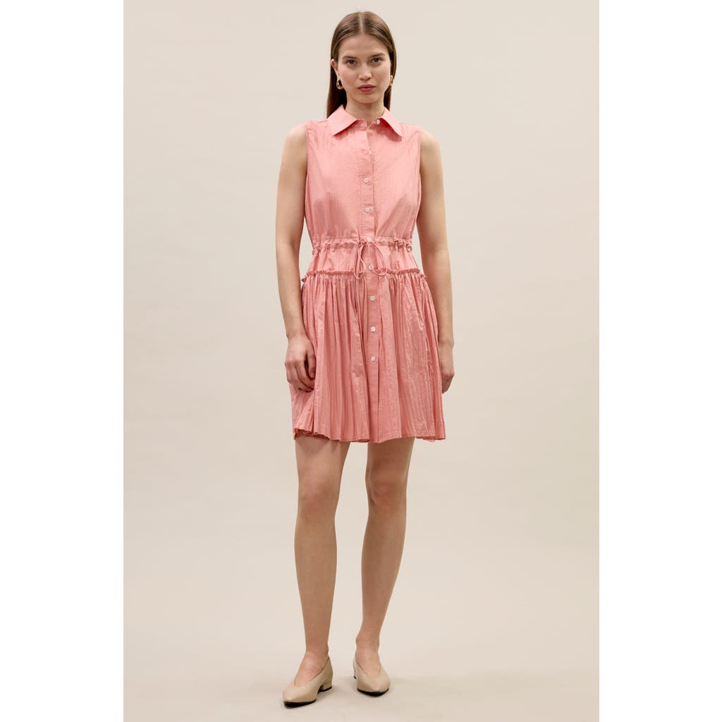 Rebecca Taylor Marietta Shirt Dress In Pink