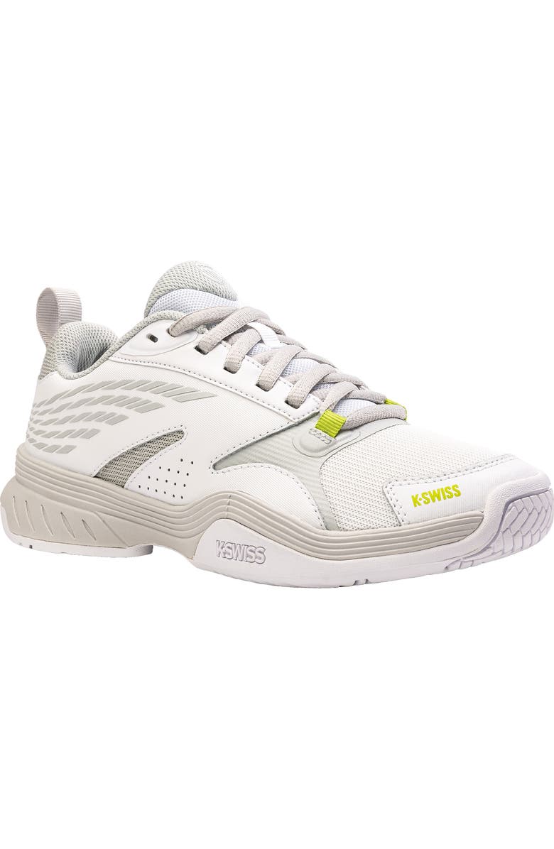 K-Swiss Speedex Tennis Shoe, Main, color, White/ Grey Violet