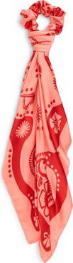 Treasure & Bond Paisley Print Scrunchie Scarf