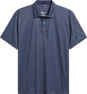 Swannies Hazelwood Modern Fit Foulard Print Performance Golf Polo