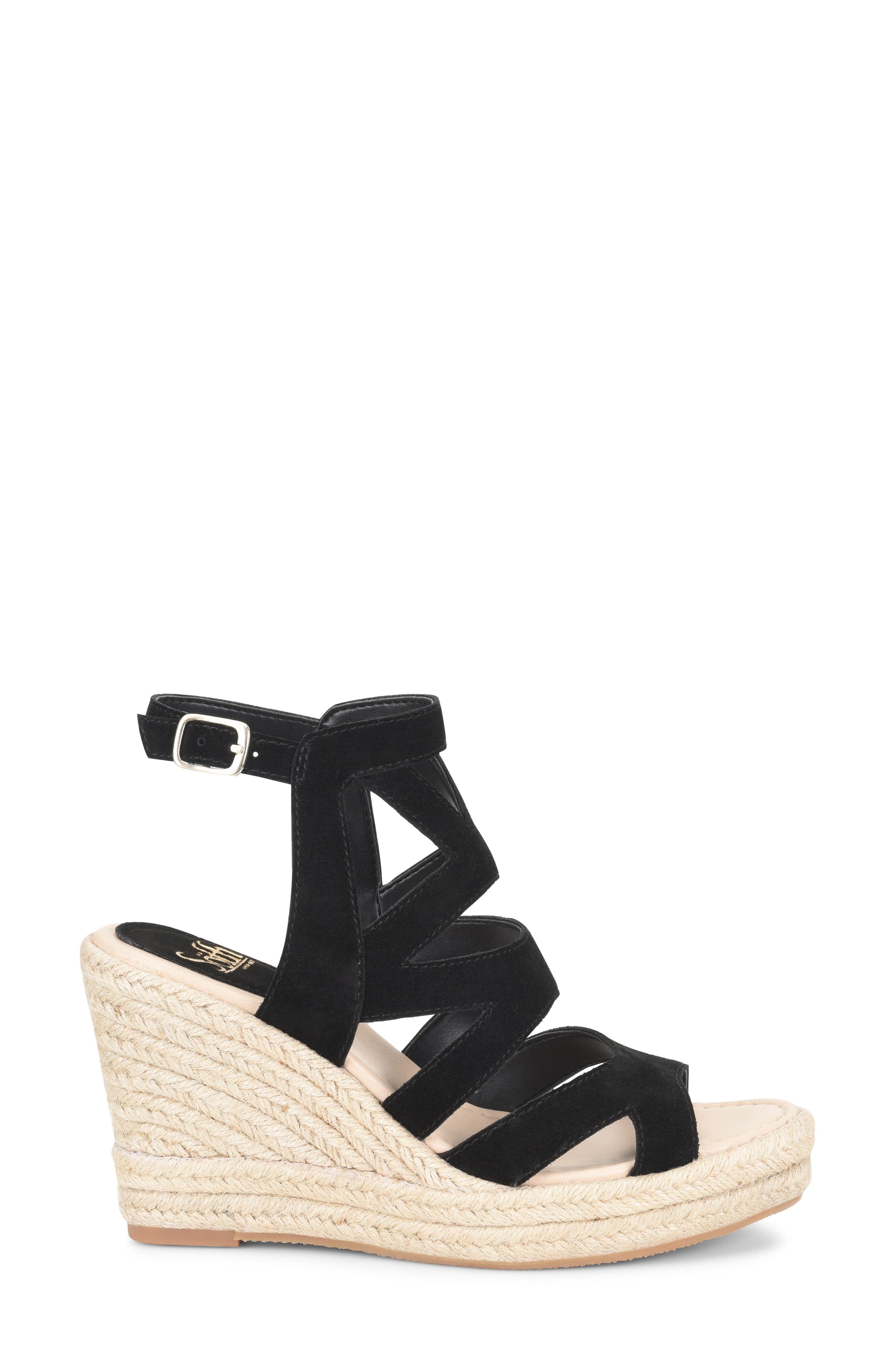 Söfft Shandys Wedge Sandal, Alternate, color, 